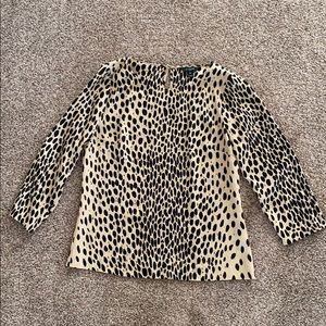 J.Crew animal print blouse